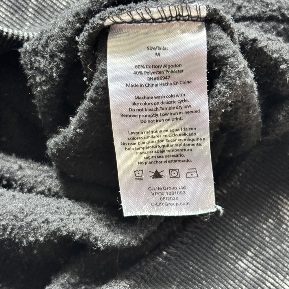 National Geographic Black and Gray Tie-Dye Hoodie Adult Unisex M New Mexico logo - Picture 8 of 10